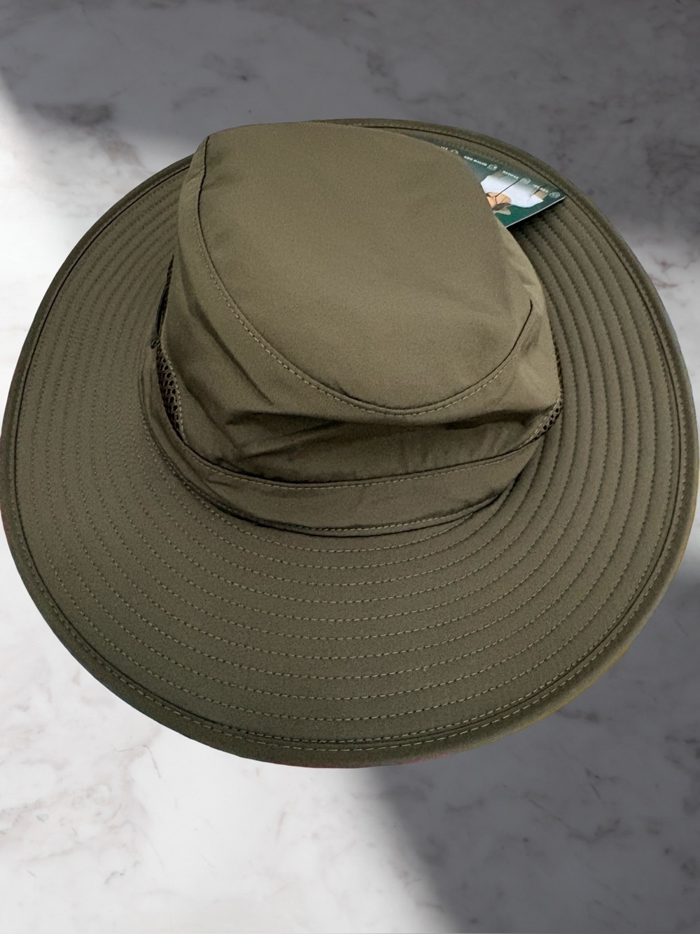 Orvis Men's Tech Hat in Green- Breathable Sun Hat